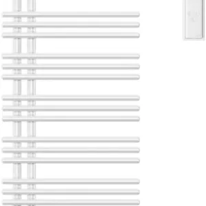 Radiateur de bain Zehnder Yucca Asym Blanc Résistance électrique à gauche Prix Promo